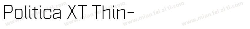 Politica XT Thin字体转换